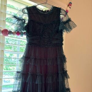 Ivy City Co green dress 4-5T